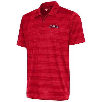 Men's Antigua Red Dallas Baptist Patriots Compass Polo