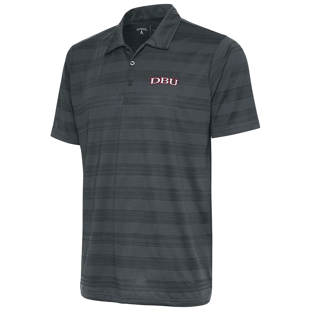 Men's Antigua Pewter Dallas Baptist Patriots Compass Polo