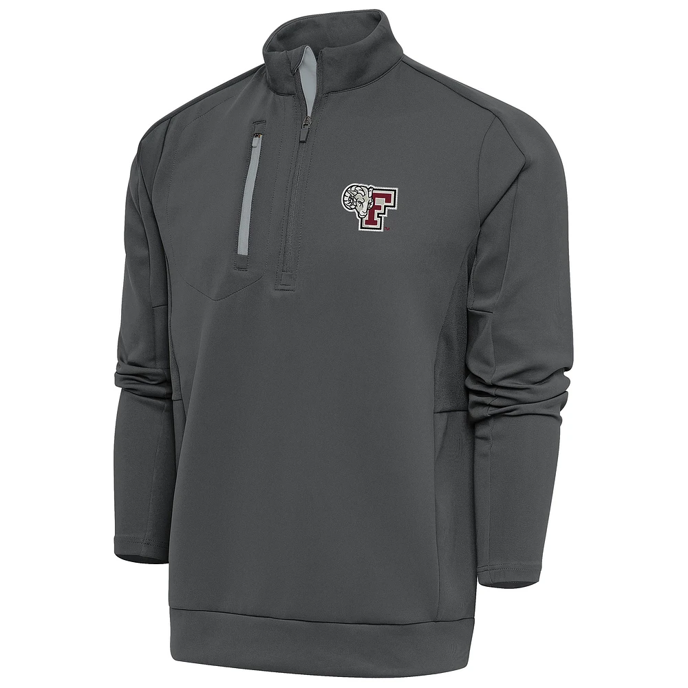 Men's Antigua /Pewter Fordham Rams Generation Quarter-Zip Pullover Top