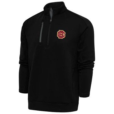 Men's Antigua Pewter Bethune-Cookman Wildcats Generation Quarter-Zip Pullover Top