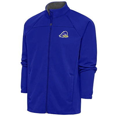 Men's Antigua Royal Delaware Fightin' Blue Hens Links Full-Zip Golf Jacket