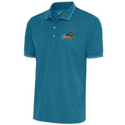 Men's Antigua Teal Coastal Carolina Chanticleers Affluent Polo