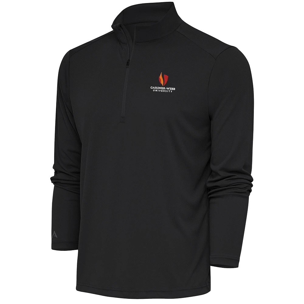 Men's Antigua Charcoal Gardner-Webb Bulldogs Tribute Quarter-Zip Top