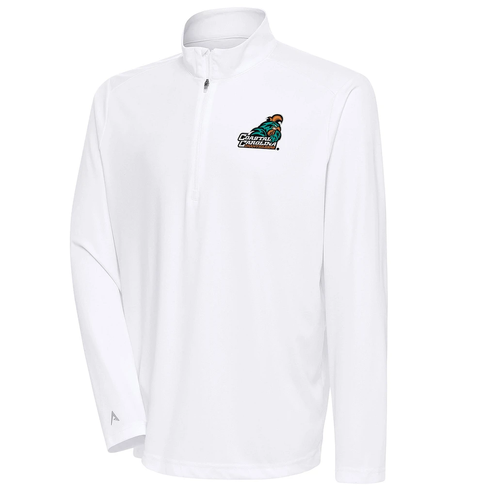 Men's Antigua Coastal Carolina Chanticleers Tribute Quarter-Zip Top