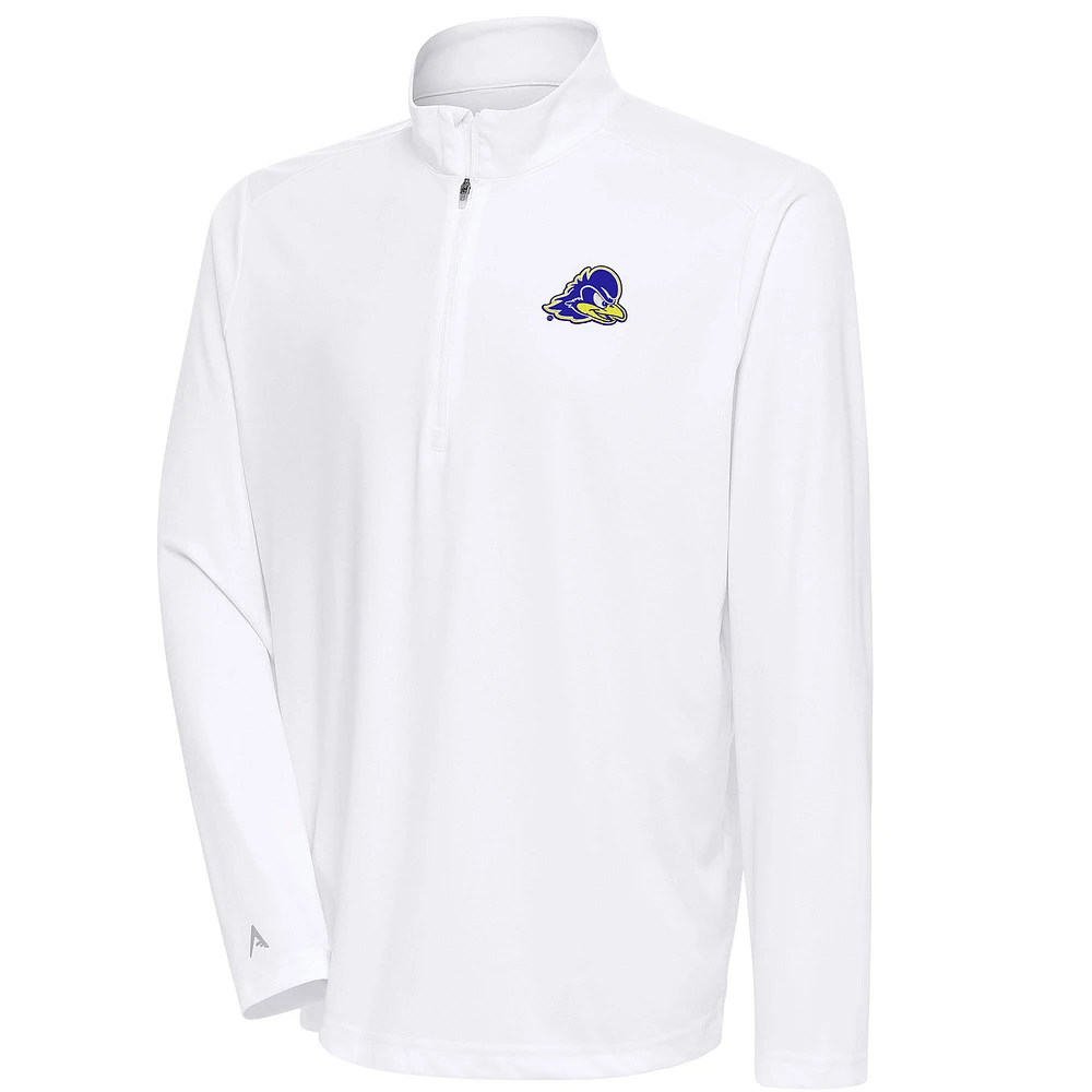 Men's Antigua Delaware Fightin' Blue Hens Tribute Quarter-Zip Top