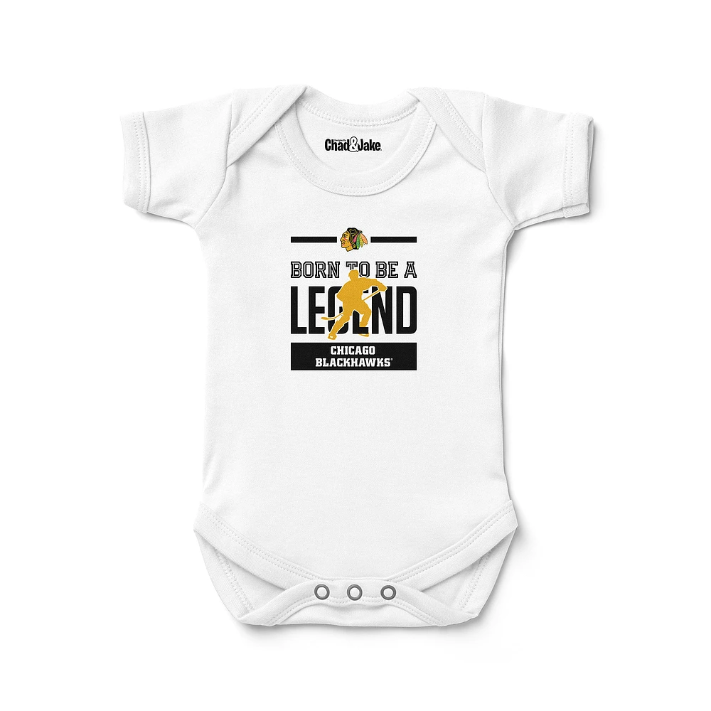 Newborn & Infant Chad Jake White Chicago Blackhawks Legend Bodysuit