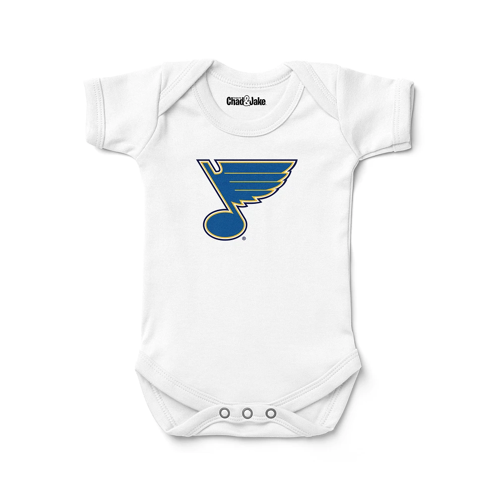 Newborn & Infant Chad Jake White St. Louis Blues Logo Bodysuit