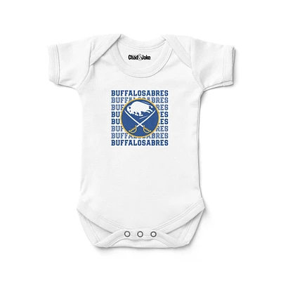 Newborn & Infant Chad Jake White Buffalo Sabres Retro Bodysuit