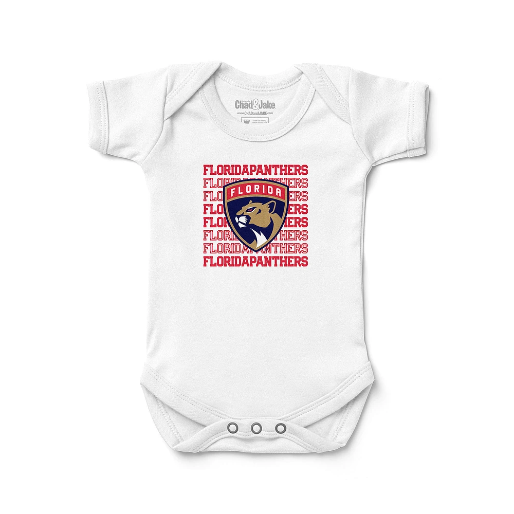 Newborn & Infant Chad Jake White Florida Panthers Retro Bodysuit