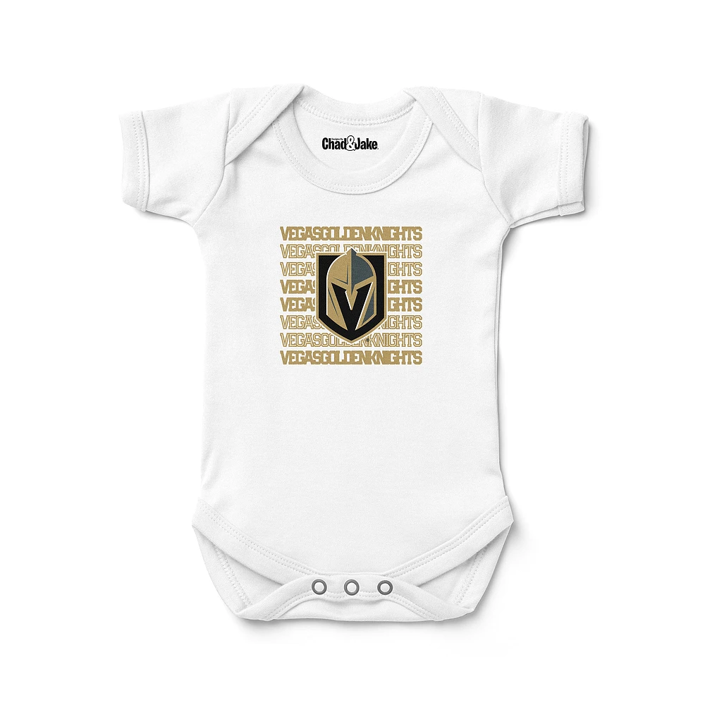 Newborn & Infant Chad Jake White Vegas Golden Knights Retro Bodysuit