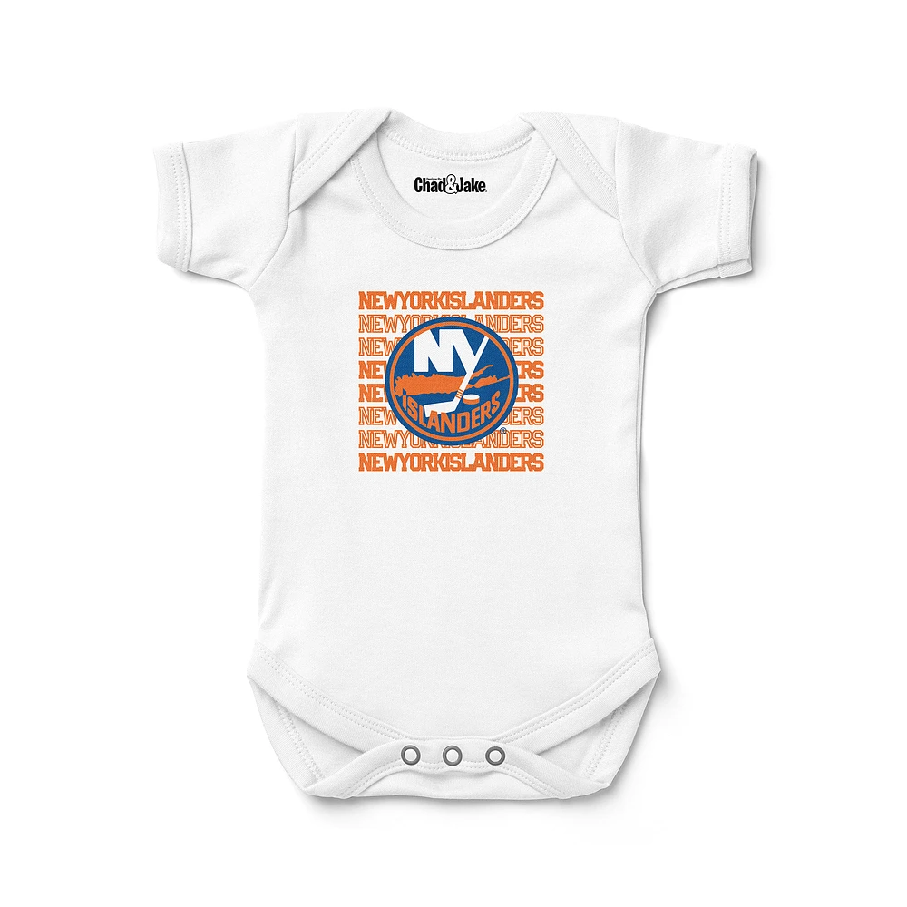 Newborn & Infant Chad Jake White New York Islanders Retro Bodysuit