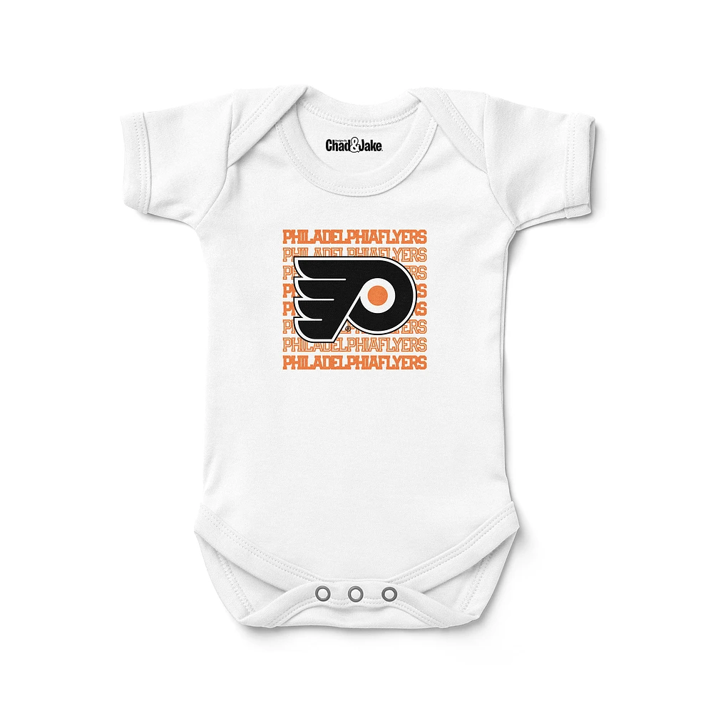 Newborn & Infant Chad Jake White Philadelphia Flyers Retro Bodysuit