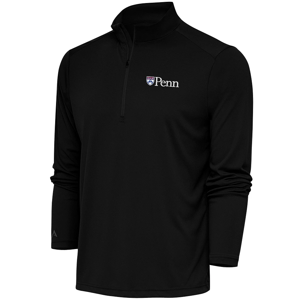 Men's Antigua Pennsylvania Quakers Tribute Quarter-Zip Top