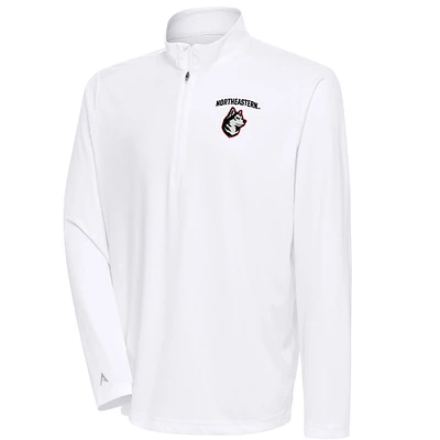 Men's Antigua Northeastern Huskies Tribute Quarter-Zip Top