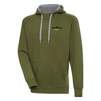 Men's Antigua  Olive San Francisco Dons Victory Pullover Hoodie