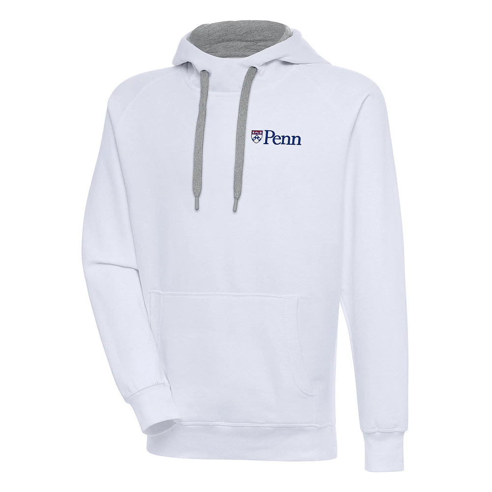 Men's Antigua Pennsylvania Quakers Victory Pullover Hoodie