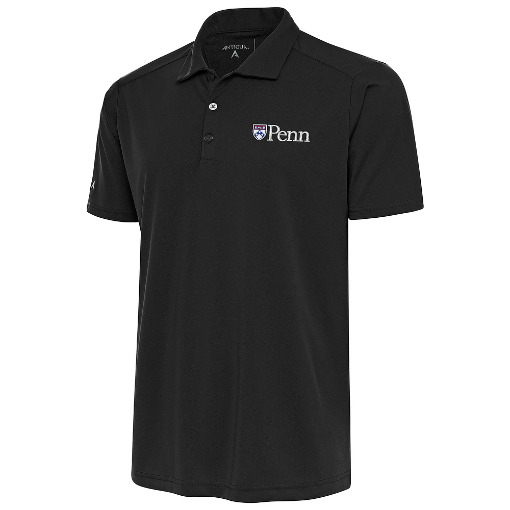 Men's Antigua Charcoal Pennsylvania Quakers Tribute Polo