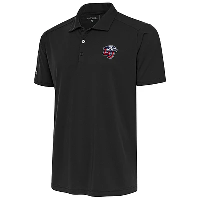 Men's Antigua Charcoal Liberty Flames Tribute Polo