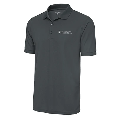 Men's Antigua Pewter UChicago Maroons Legacy Pique Polo