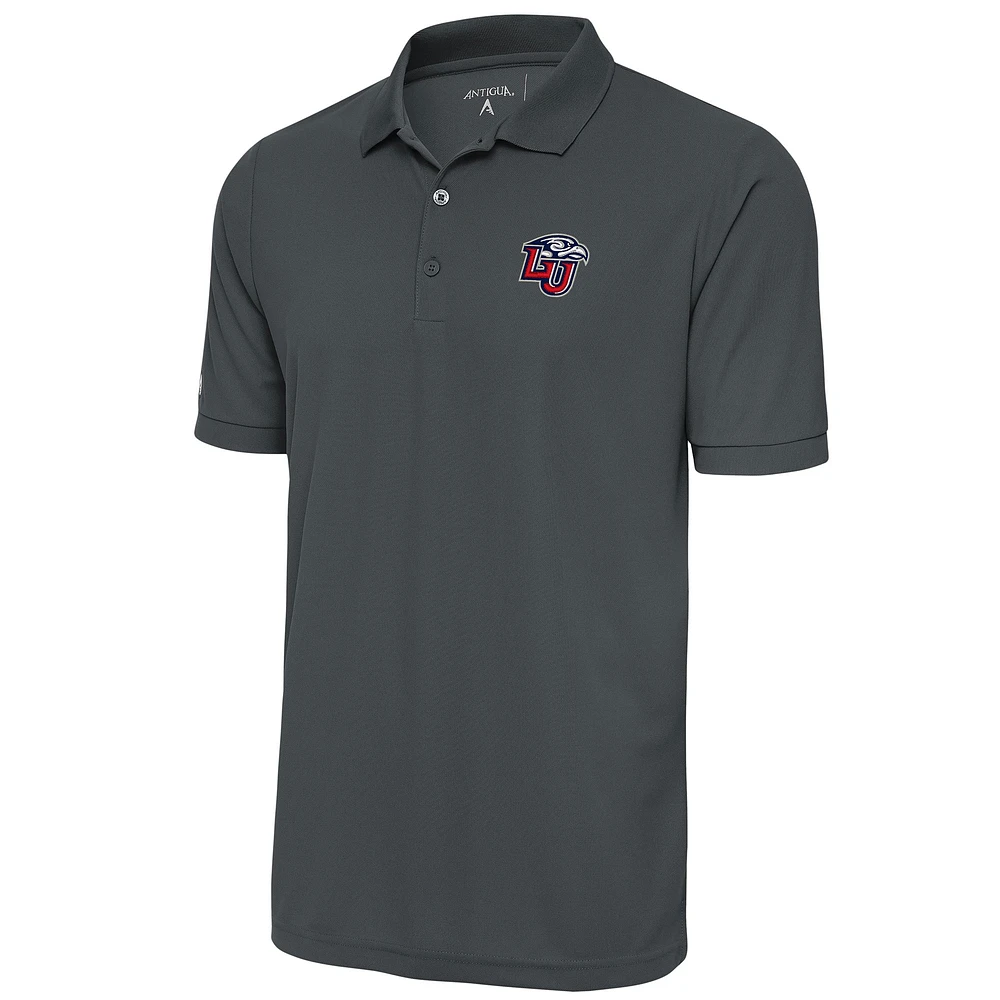 Men's Antigua Pewter Liberty Flames Big & Tall Legacy Pique Polo