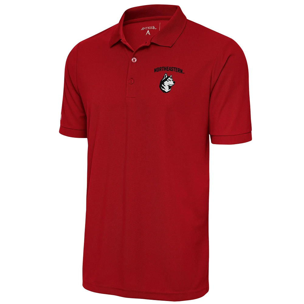 Men's Antigua Red Northeastern Huskies Big & Tall Legacy Pique Polo