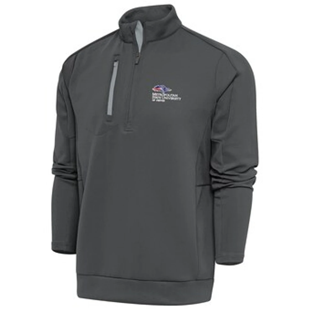Men's Antigua Pewter MSU Denver Roadrunners Generation Quarter-Zip Pullover Top