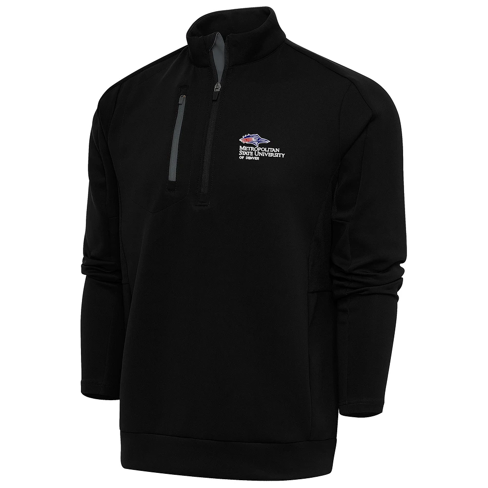 Men's Antigua Pewter MSU Denver Roadrunners Generation Quarter-Zip Pullover Top