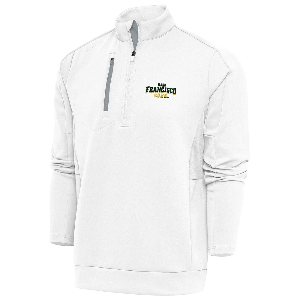 Men's Antigua San Francisco Dons Generation Quarter-Zip Pullover Top
