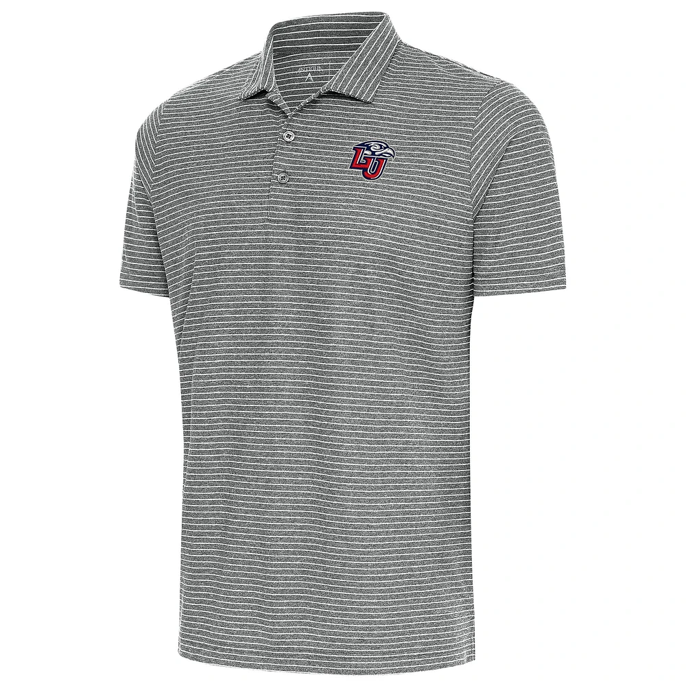 Men's Antigua Heather Gray Liberty Flames Esteem Polo