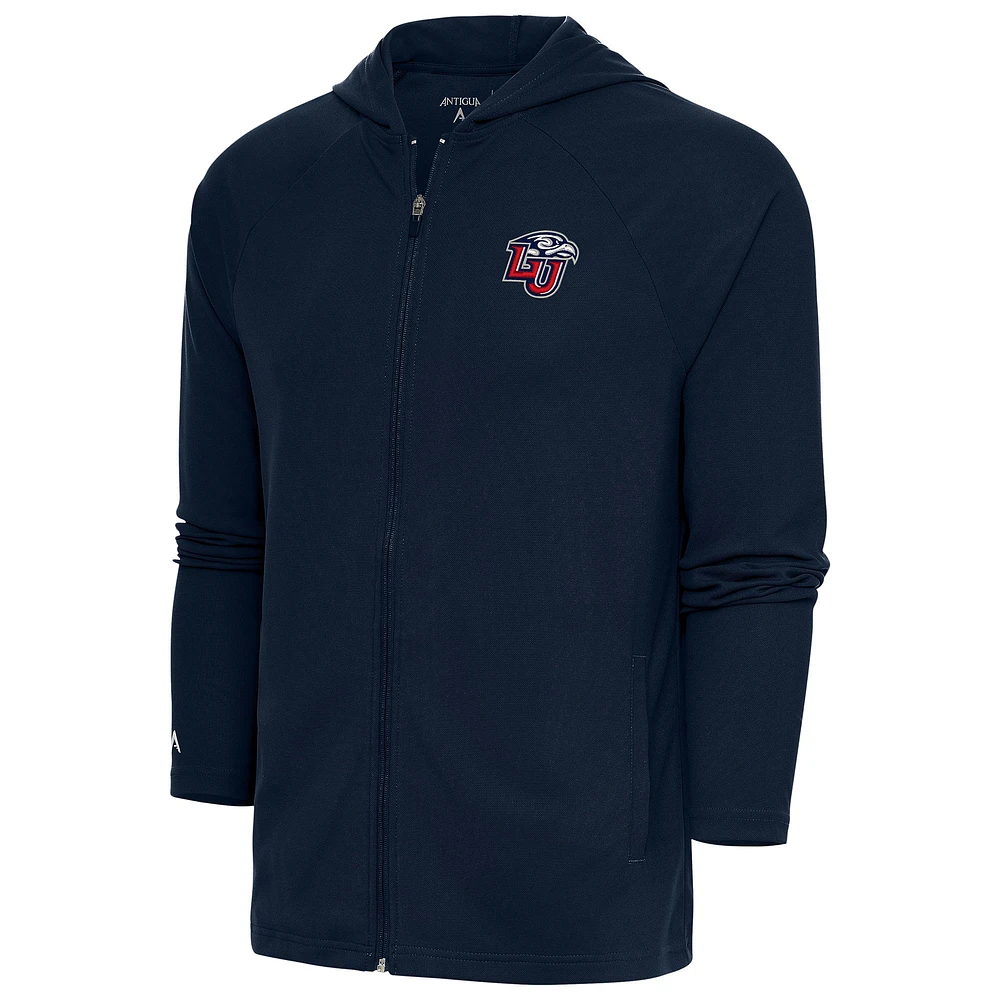 Men's Antigua Navy Liberty Flames Legacy Full-Zip Hoodie