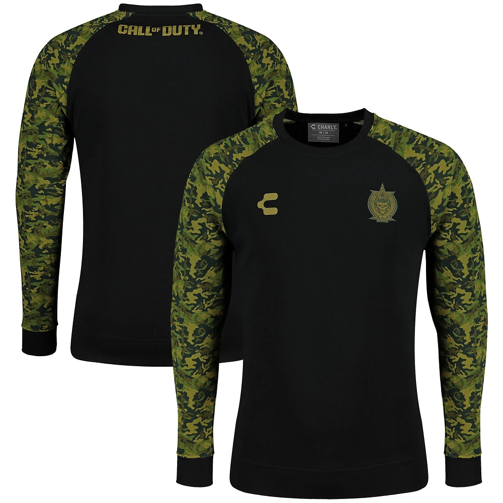 Men's Charly Black Call of Duty Raglan Pullover Sweatshirt