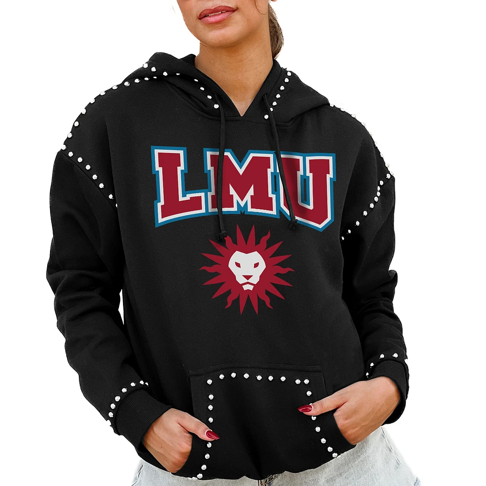 Women's Gameday Couture Black Loyola Marymount Lions Studded Pullover Hoodie