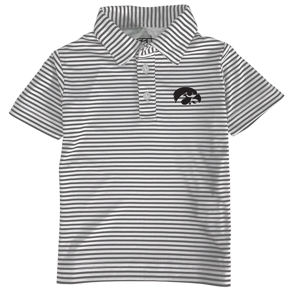 Toddler Garb Charcoal Iowa Hawkeyes Carson Polo
