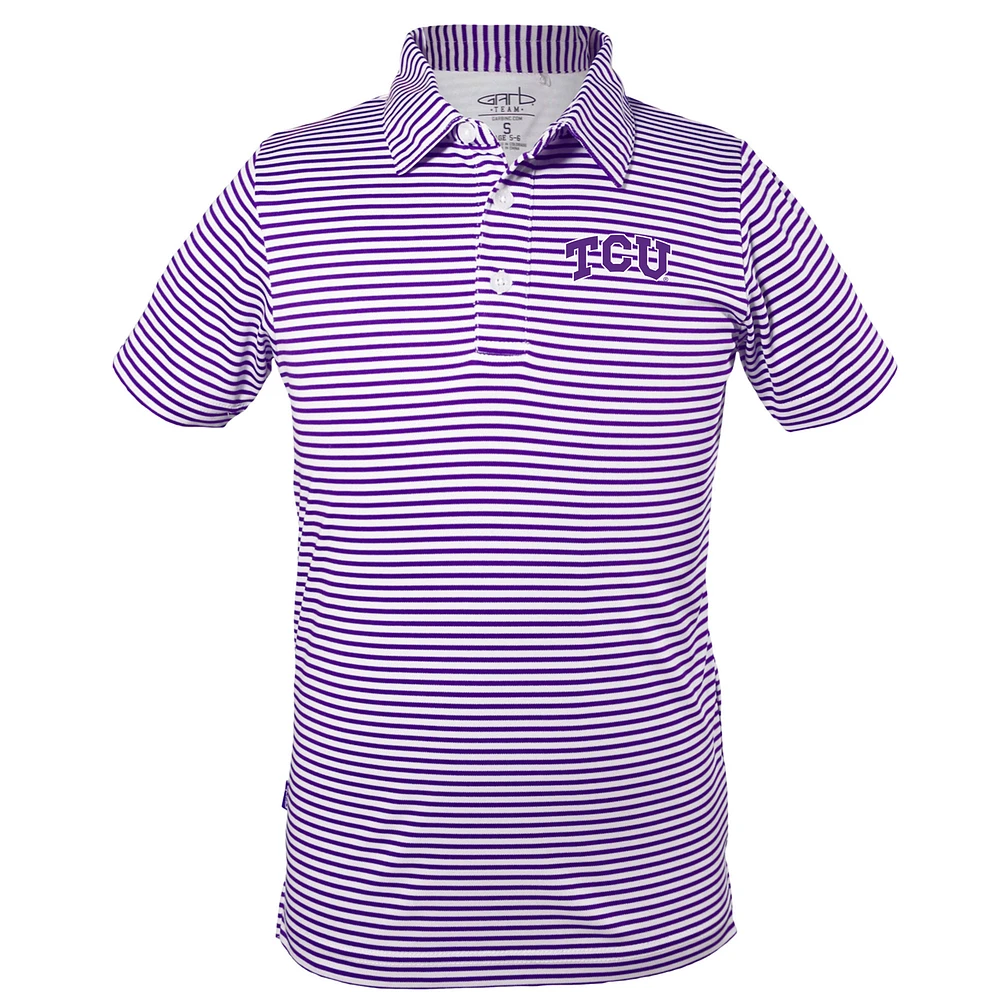 Youth Garb Purple TCU Horned Frogs Carson Polo