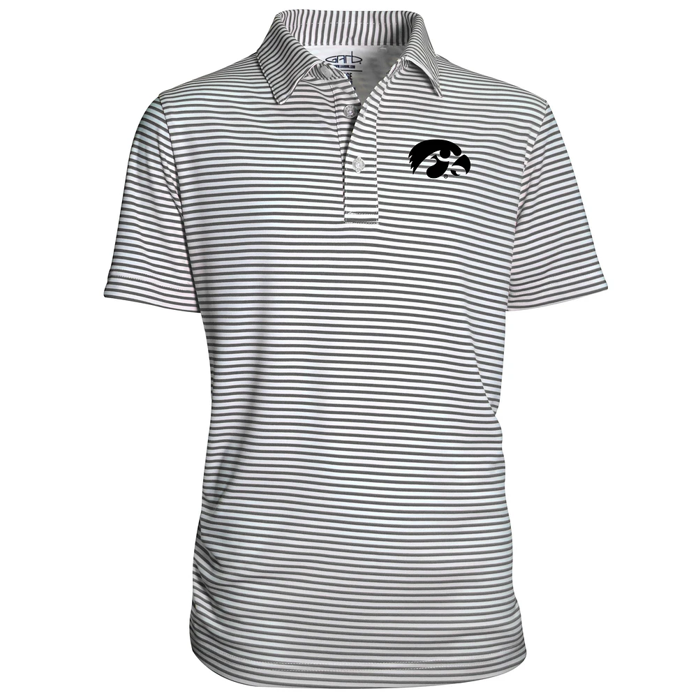 Youth Garb Charcoal Iowa Hawkeyes Carson Polo