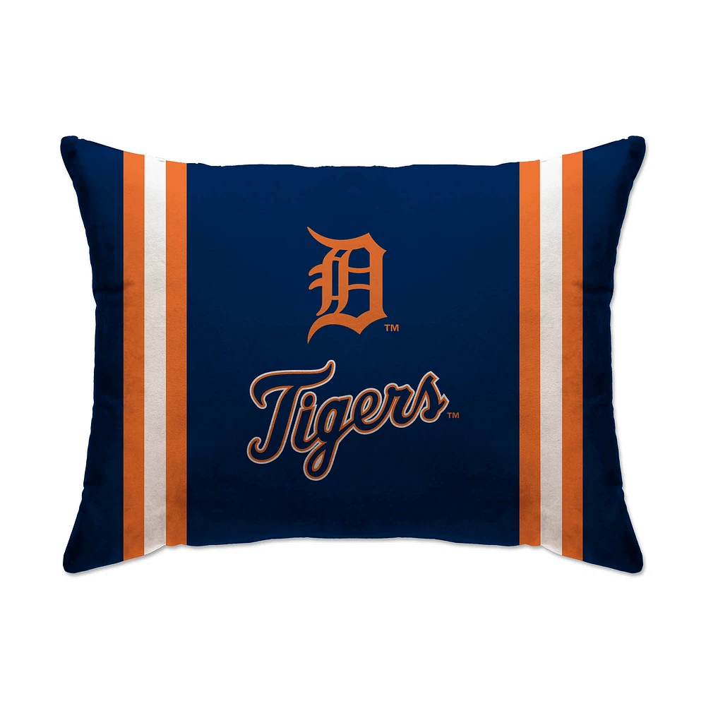 Detroit Tigers 20" x 26" Standard Stripe Logo Micro Plush Bed Pillow Cover