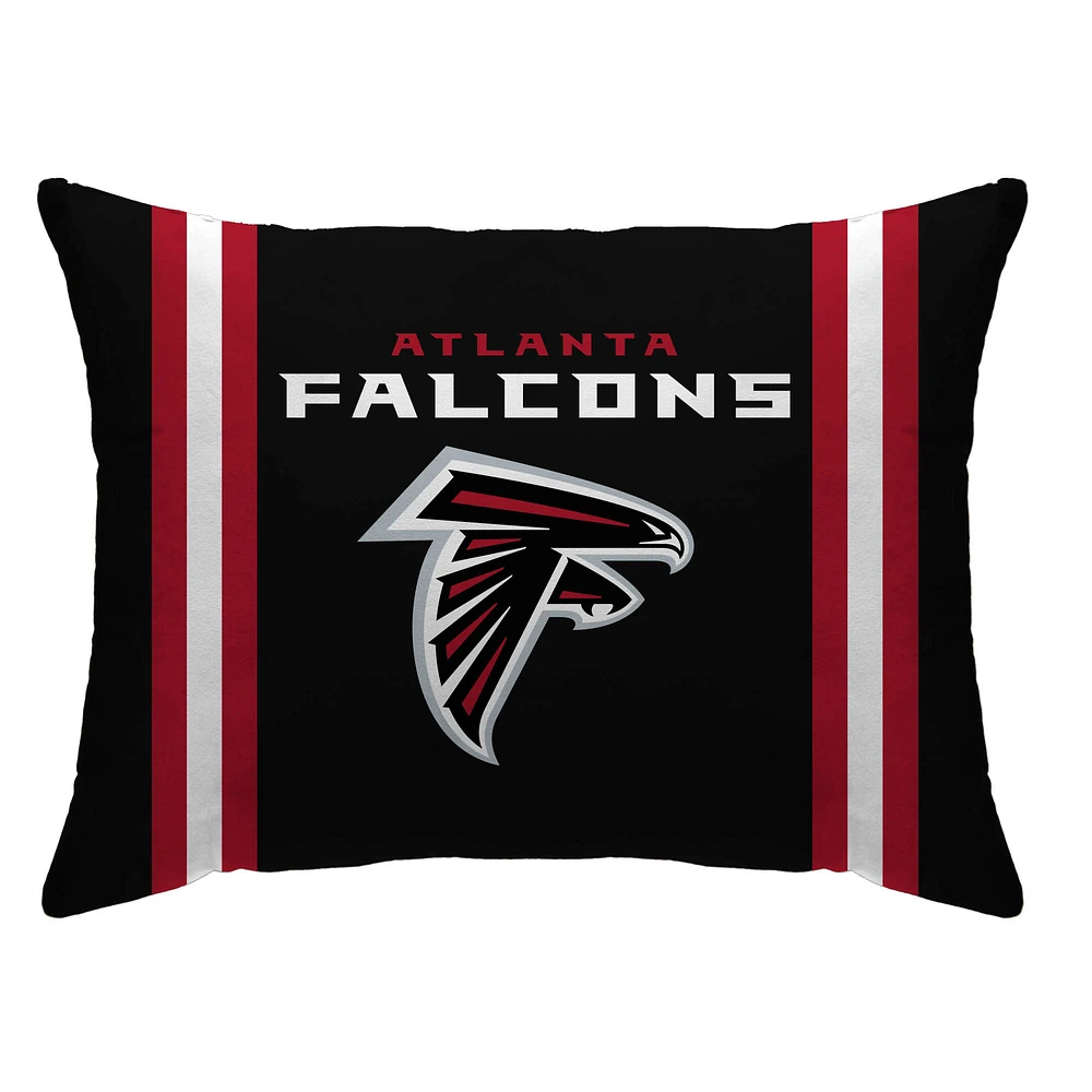 Atlanta Falcons 20" x 26" Standard Stripe Logo Micro Plush Bed Pillow Cover