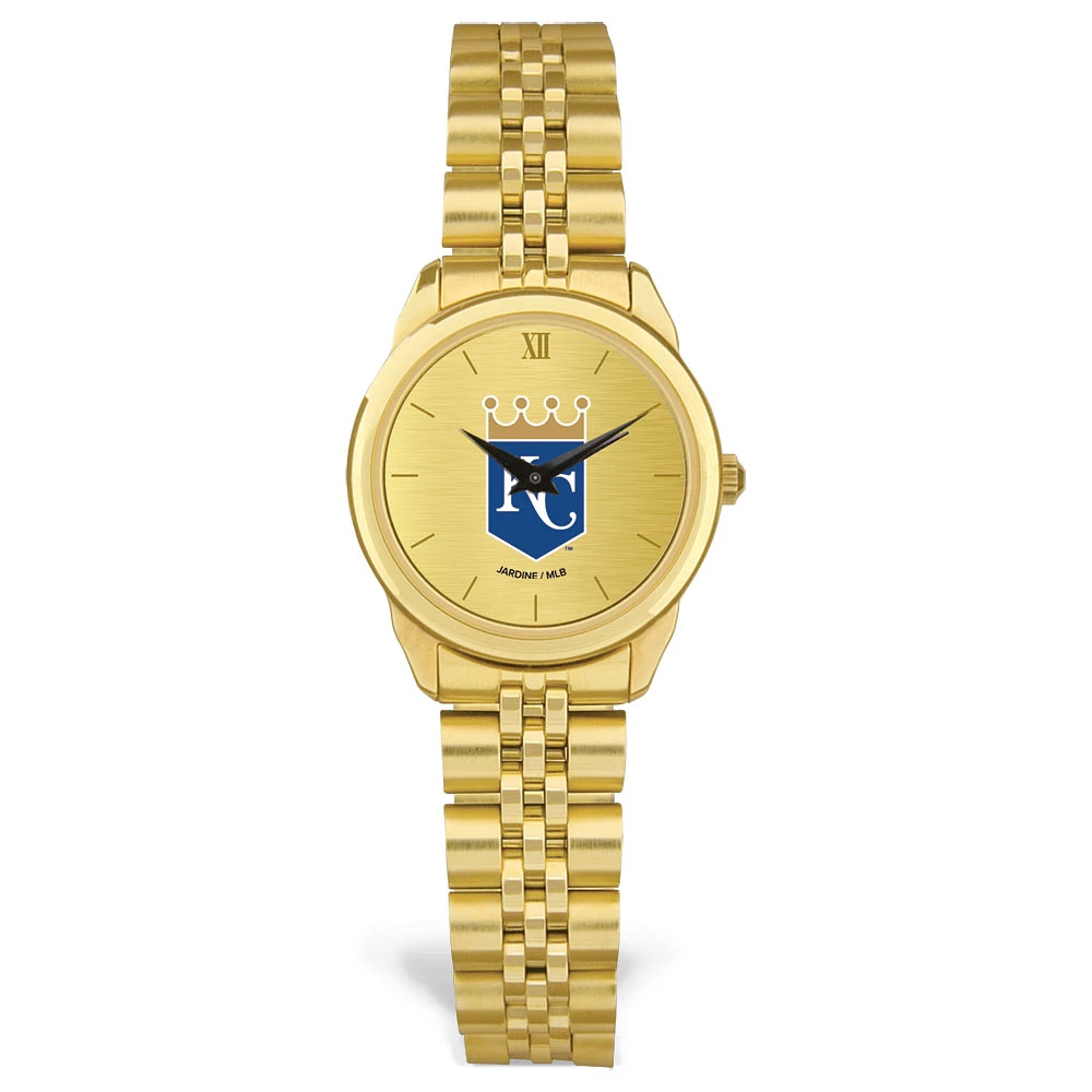 Women's Gold Kansas City Royals Rolled Link Bracelet Wristwatch
