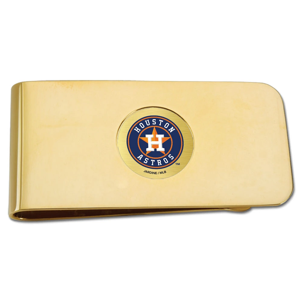 Gold Houston Astros Money Clip
