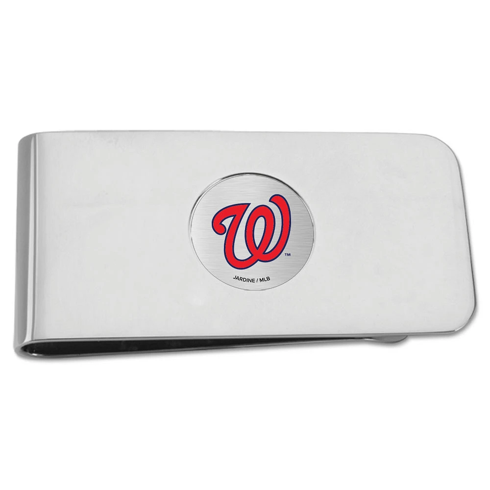 Silver Washington Nationals Money Clip