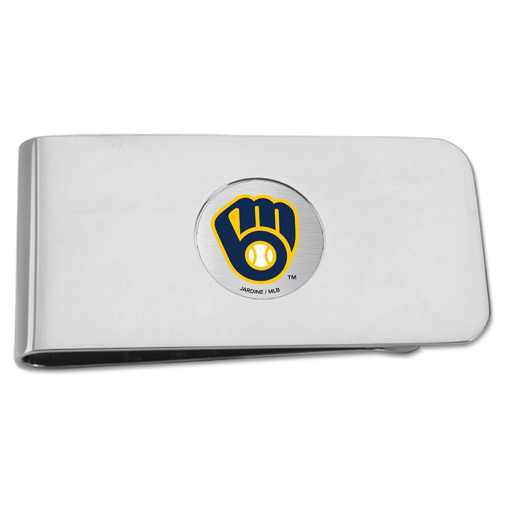 Silver Milwaukee Brewers Money Clip
