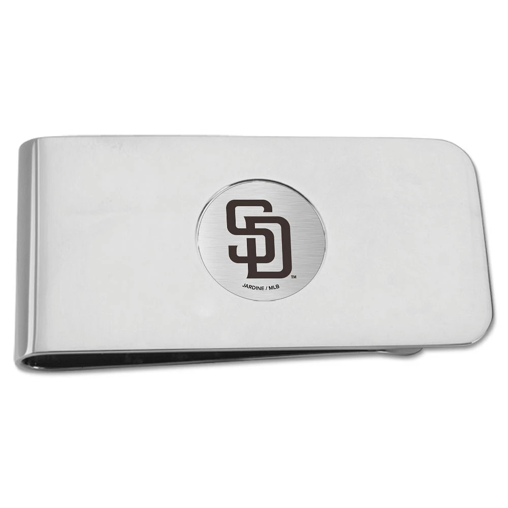 Silver San Diego Padres Money Clip
