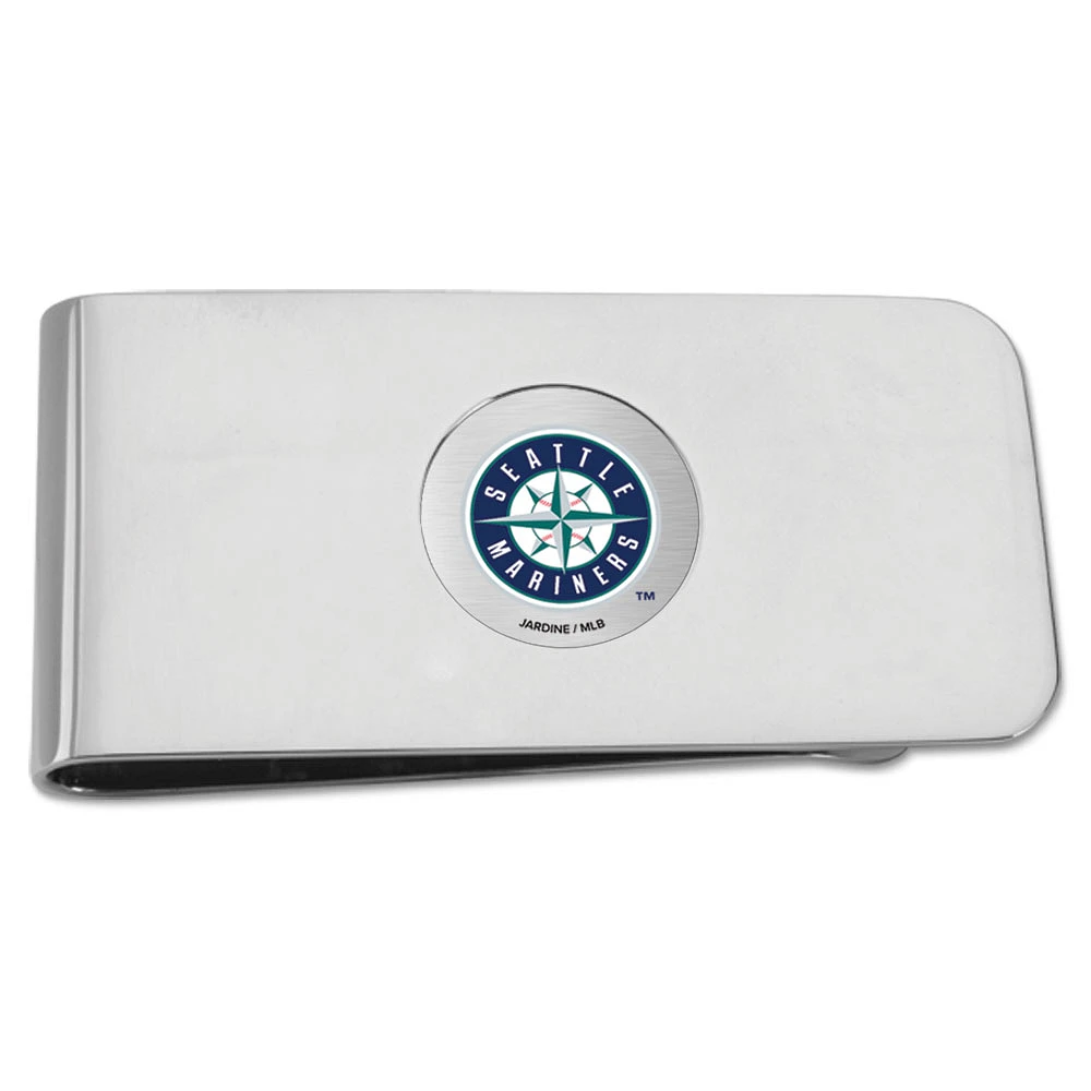Silver Seattle Mariners Money Clip