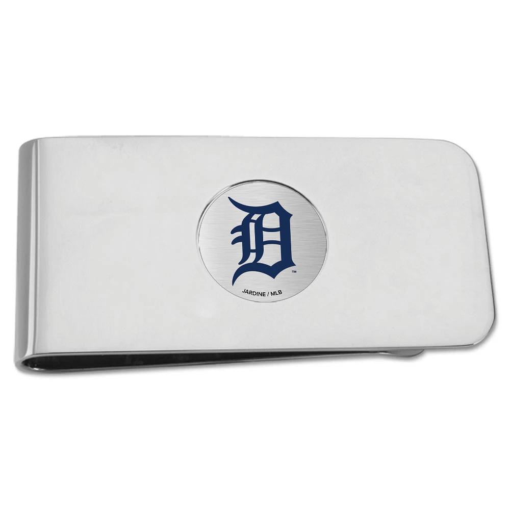 Silver Detroit Tigers Money Clip
