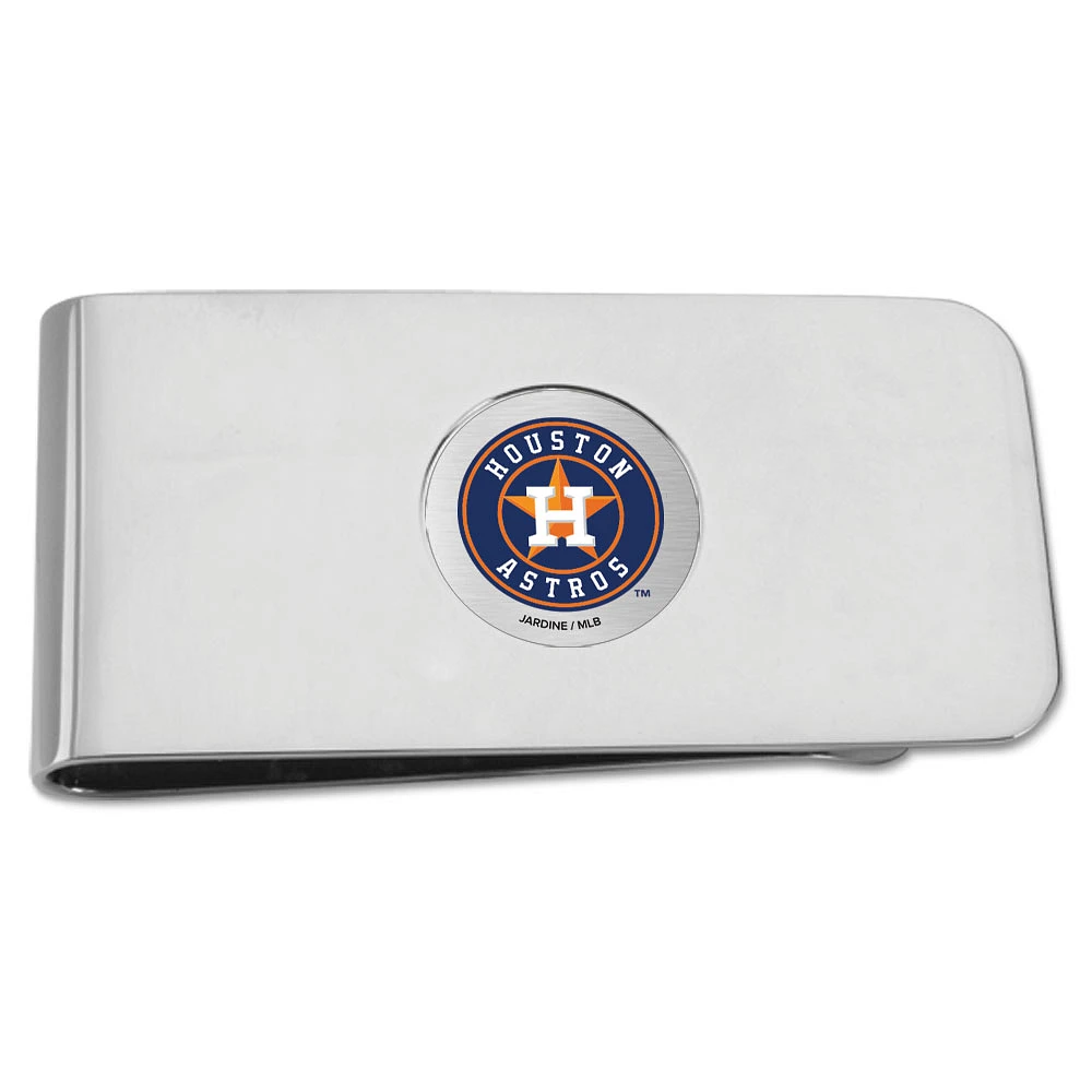 Silver Houston Astros Money Clip