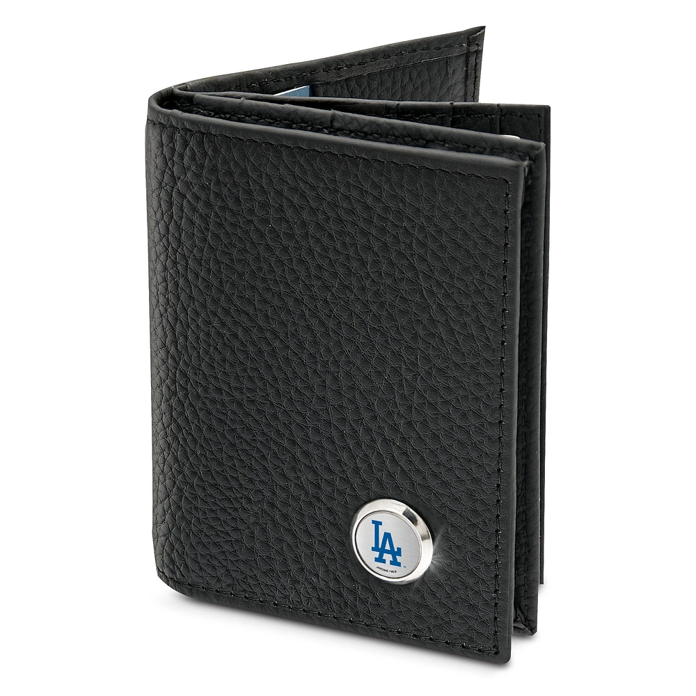 Men's Black Los Angeles Dodgers Business Card Wallet