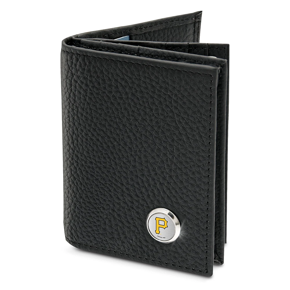 Men's Black Pittsburgh Pirates Business Card Wallet