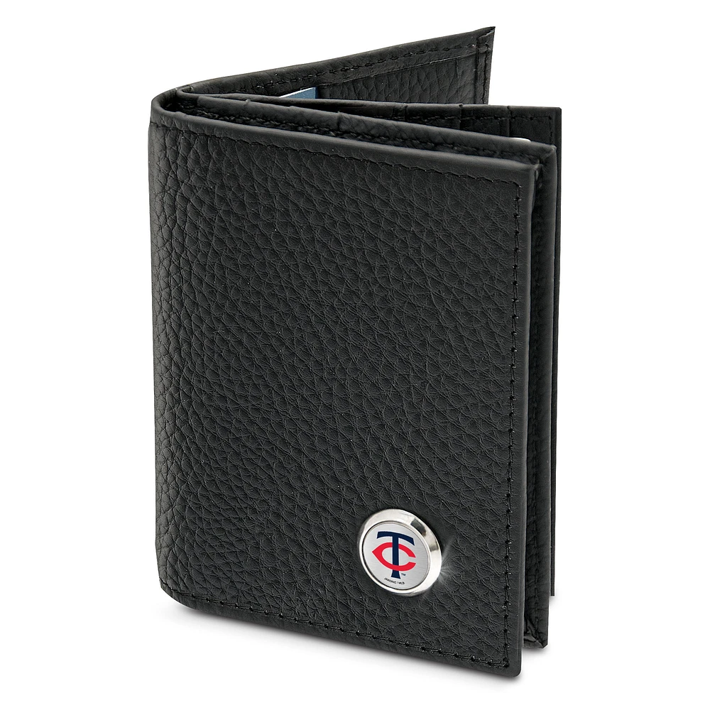 Men's Black Minnesota Twins Business Card Wallet