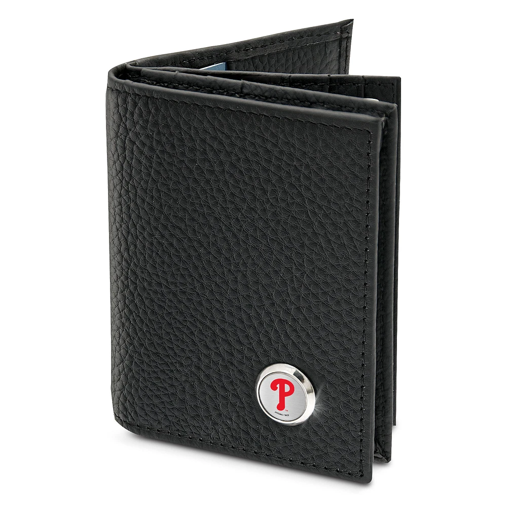 Men's Black Philadelphia Phillies Business Card Wallet