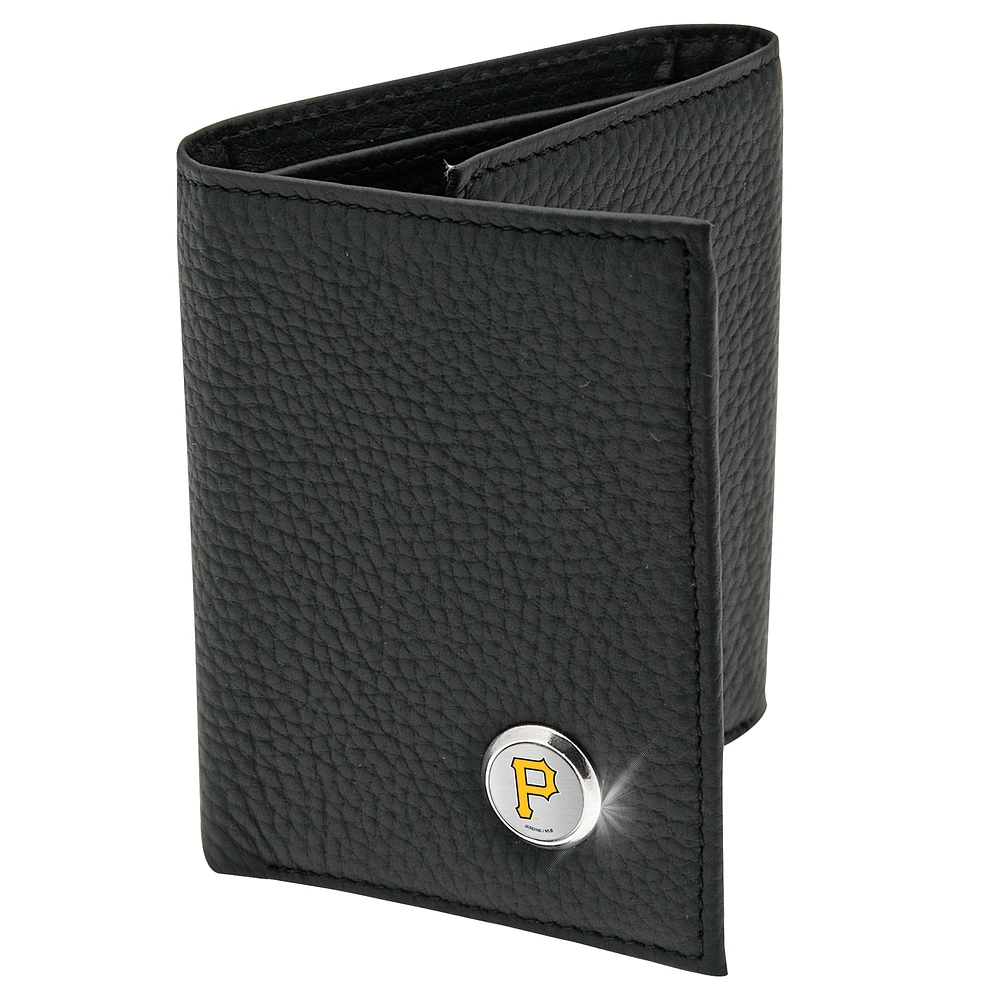Men's Black Pittsburgh Pirates Leather Wallet